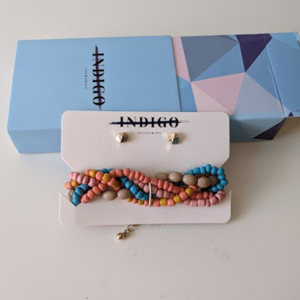NWT Indigo Authority Bracelet and Earring Set
